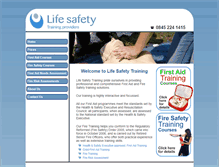 Tablet Screenshot of life-safety.co.uk